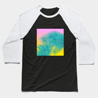 Summer Palm Leaves Baseball T-Shirt